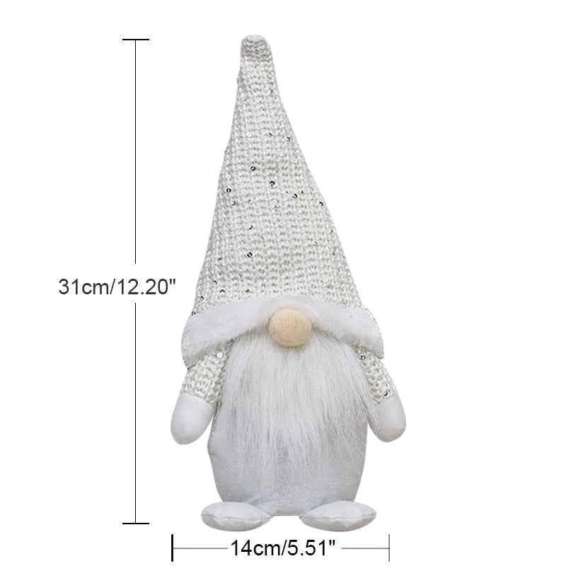 Handmade Swedish Christmas Santa Gnome Plush Doll Holiday Figurines Toy Xmas Home Ornaments Christmas Decoration