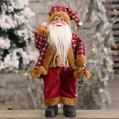 Handmade Swedish Christmas Santa Gnome Plush Doll Holiday Figurines Toy Xmas Home Ornaments Christmas Decoration