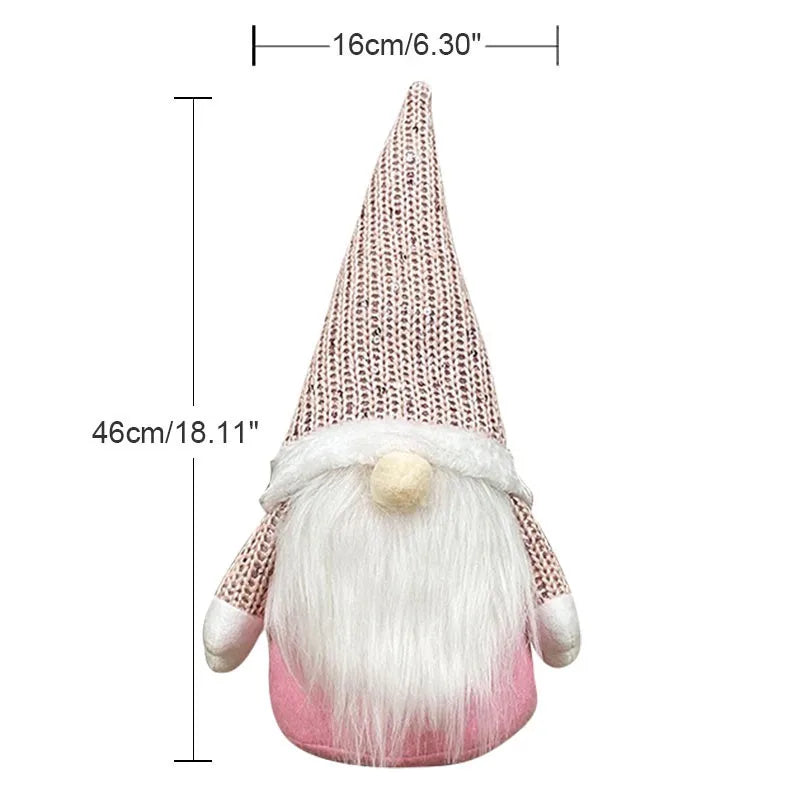 Handmade Swedish Christmas Santa Gnome Plush Doll Holiday Figurines Toy Xmas Home Ornaments Christmas Decoration