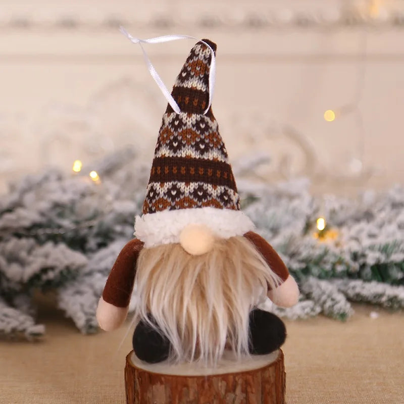 Handmade Swedish Christmas Santa Gnome Plush Doll Holiday Figurines Toy Xmas Home Ornaments Christmas Decoration