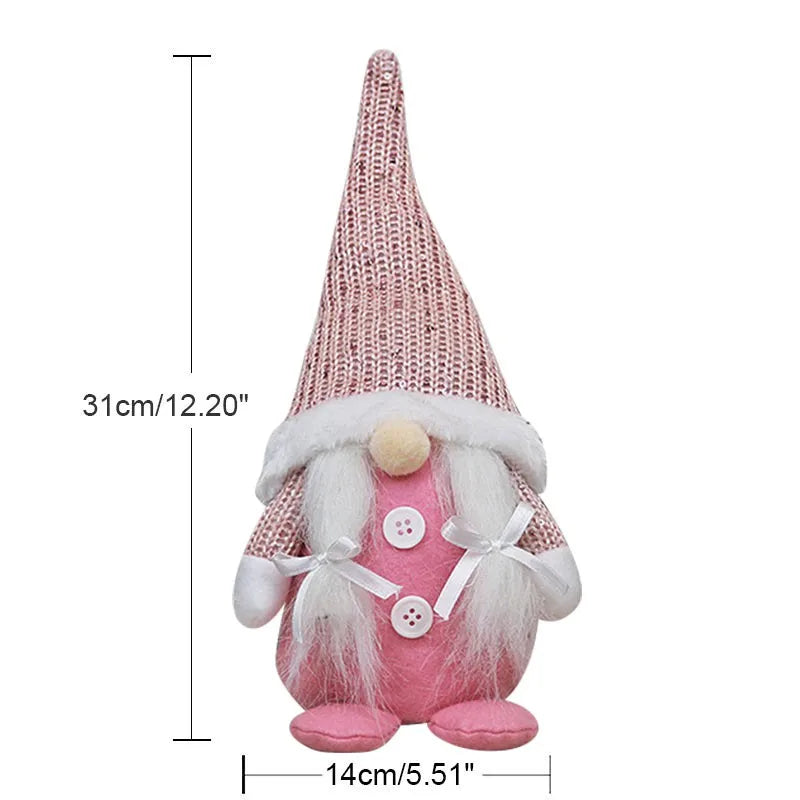 Handmade Swedish Christmas Santa Gnome Plush Doll Holiday Figurines Toy Xmas Home Ornaments Christmas Decoration